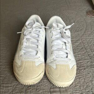 White and Cream Sneakers